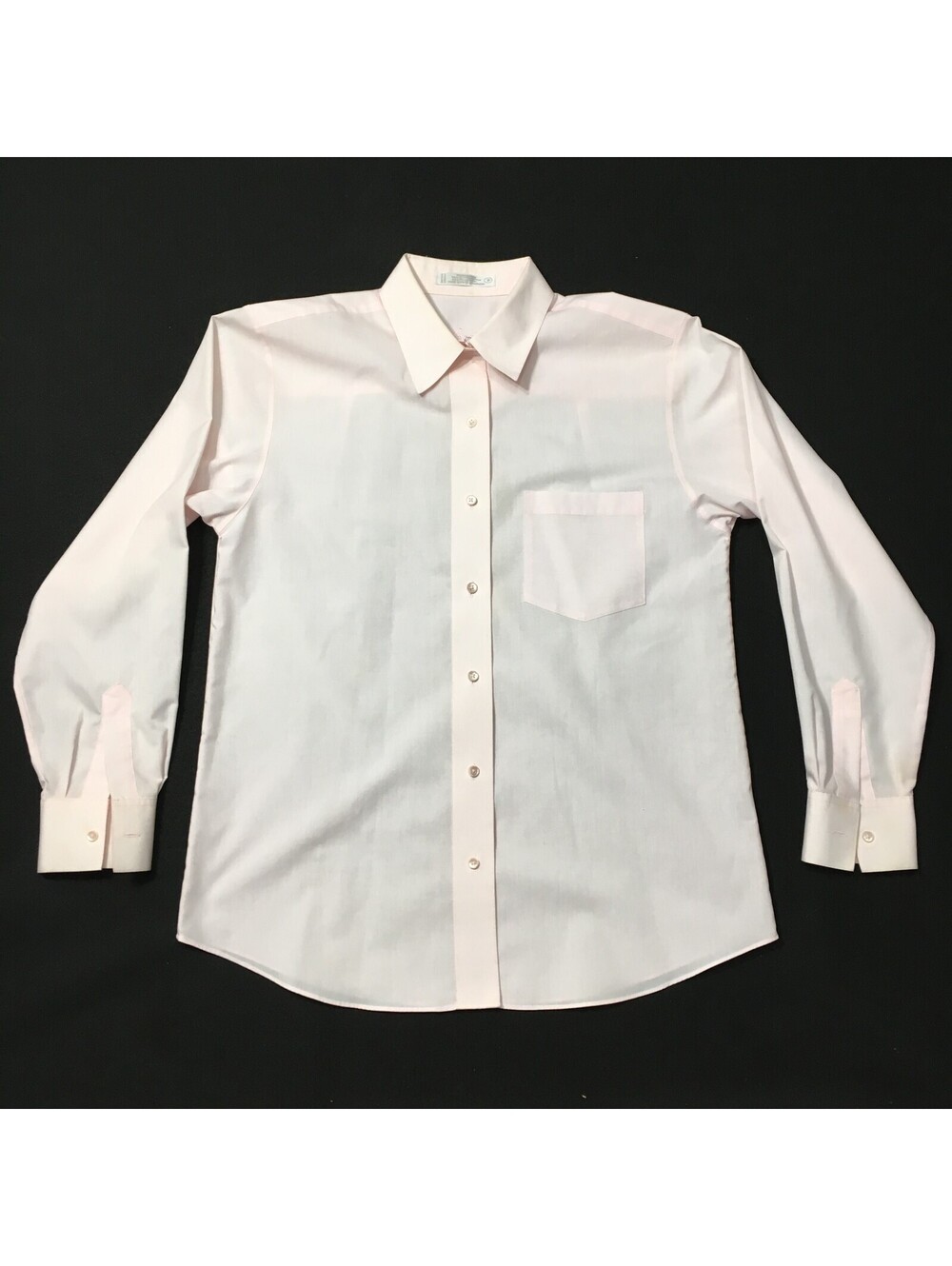 Foxcroft Womens Shirt SZ 8 Pink Button Up Wrinkle Free Long Sleeve